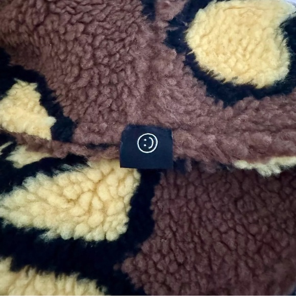 Lazy Oaf Brown Flower Fleece Hat, NWT - Picture 3 of 4